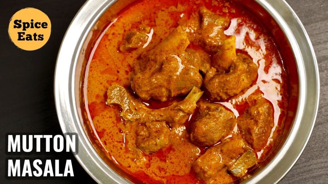 ⁣telangana style mutton masala curry