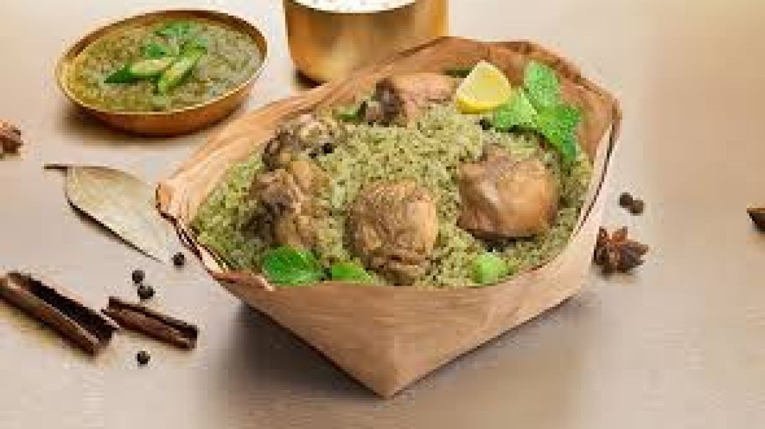 ⁣chicken-donne-biryani