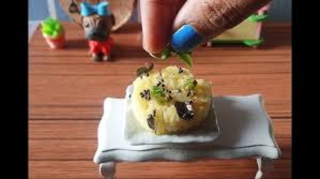 ⁣SMALLEST DHOKLA - Real Cooking In Miniature Utensils _ Dhokla Recipe _ Indian Street Food _ ASMR
