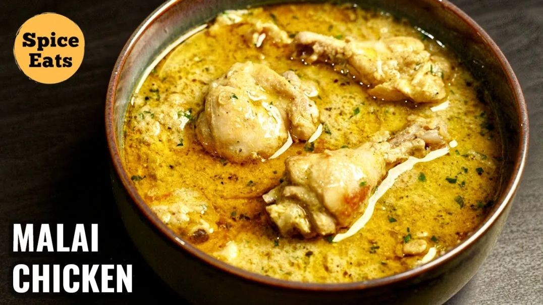 ⁣malai chicken curry creamy chicken gravy recipe