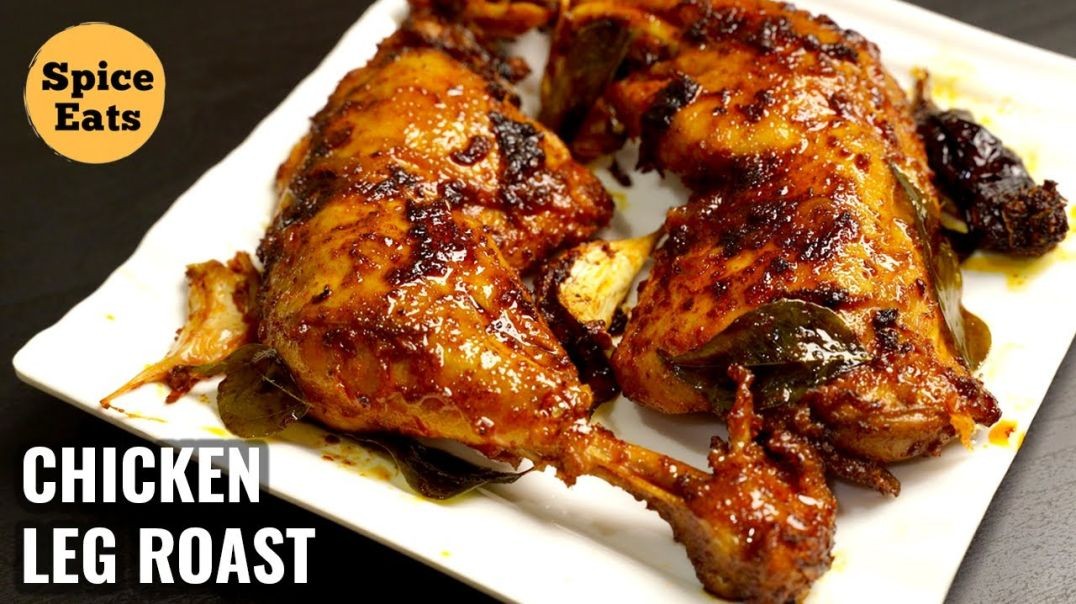 ⁣spicy chicken leg roast