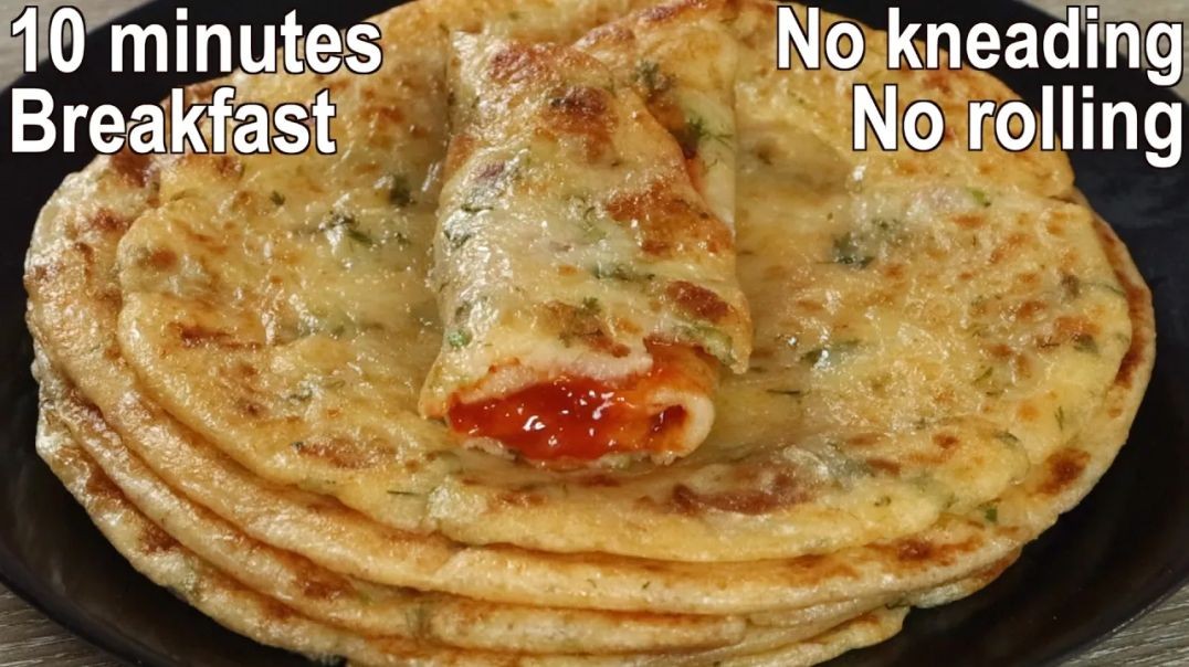 ⁣10-minutes-breakfast-with-potato-easy-potato-recipe-potato-crepe-720-ytshorts