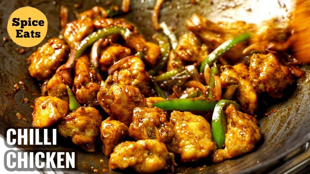 ⁣kolkata street style chilli chicken