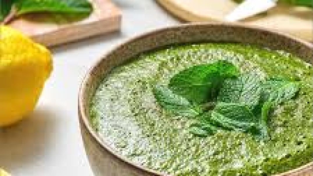 ⁣how to make pudina coriander chutney _ Pudina chutney recipe _ mint chutney _