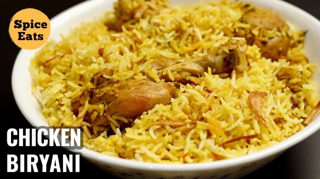 ⁣simple chicken biryani with biryani masala