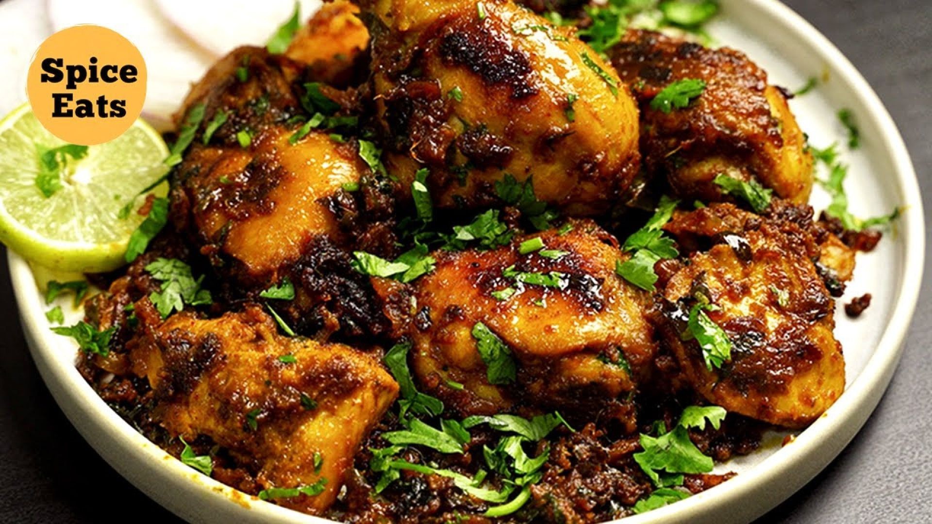 ⁣tasty chicken masala fry